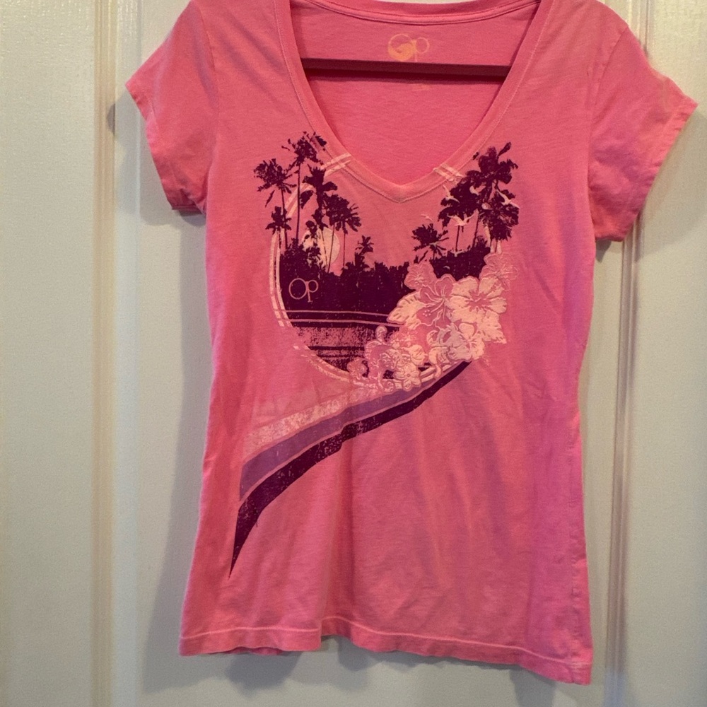 OP Pink Graphic Women's Top